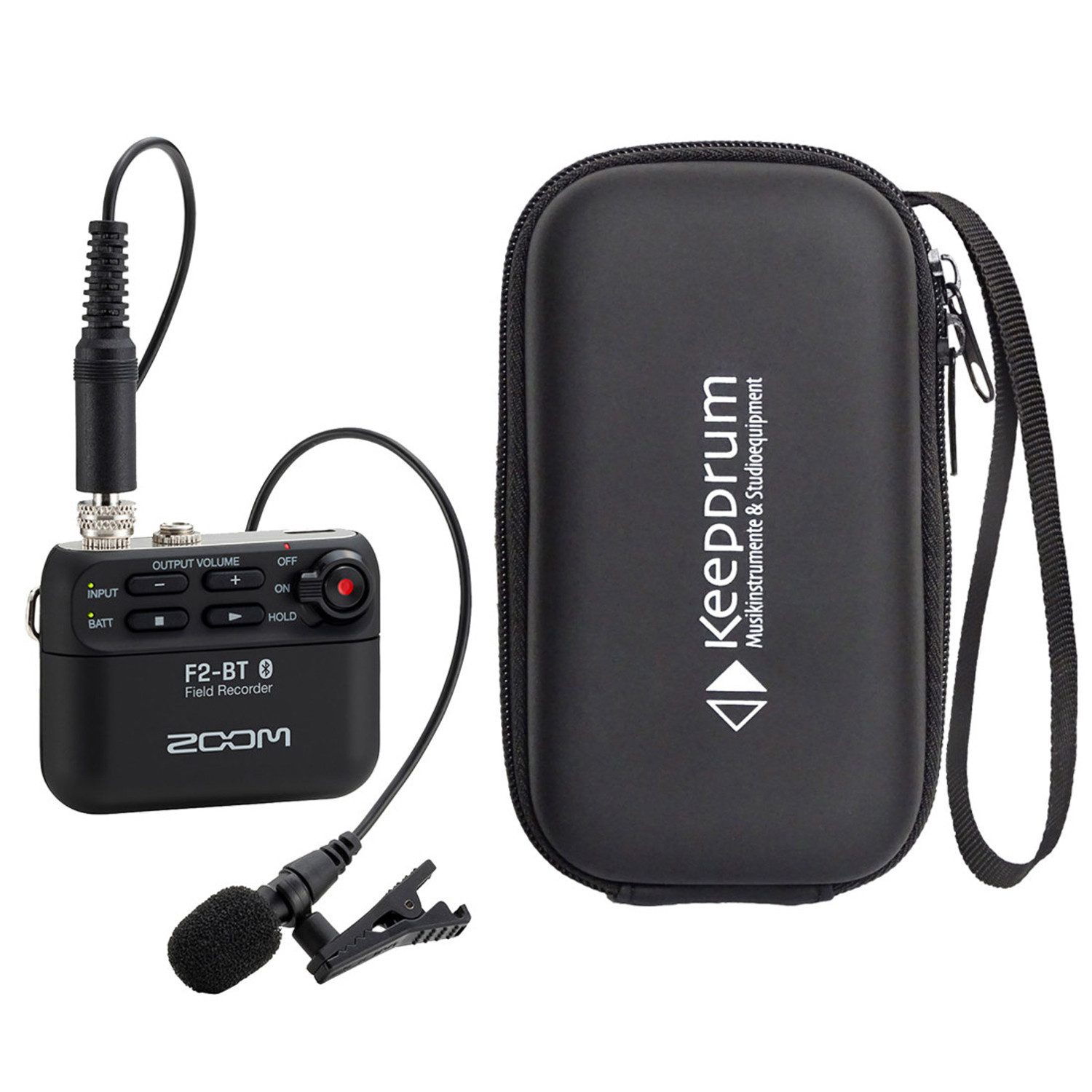 Zoom F2-BT Bluetooth Recorder mit Soft-Case Digitales Aufnahmegerät