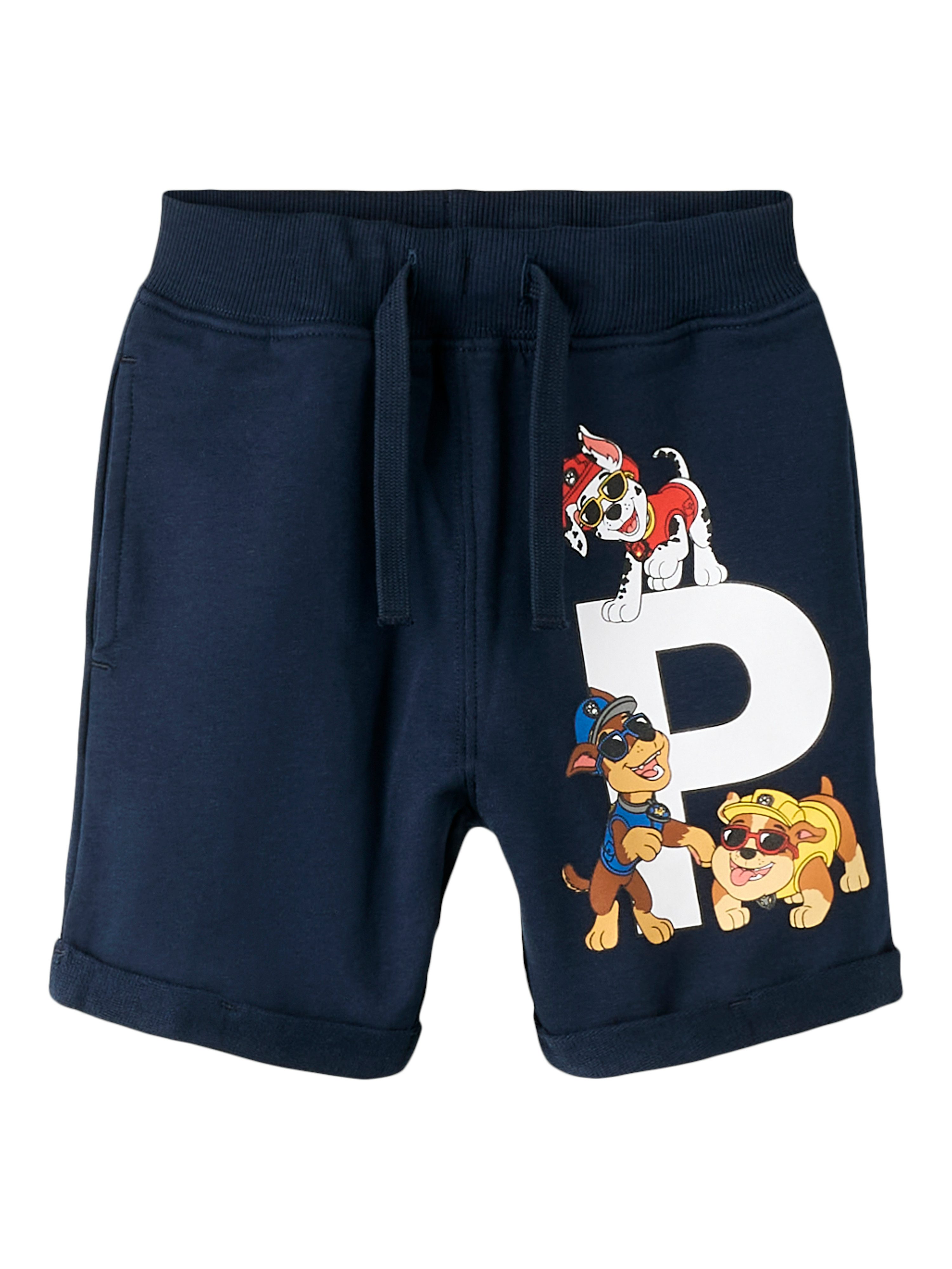 Name It Sweatshorts NMMMIR PAW NREG LONG SW SHORT UNB CPLG Baumwollmischung, regular fit