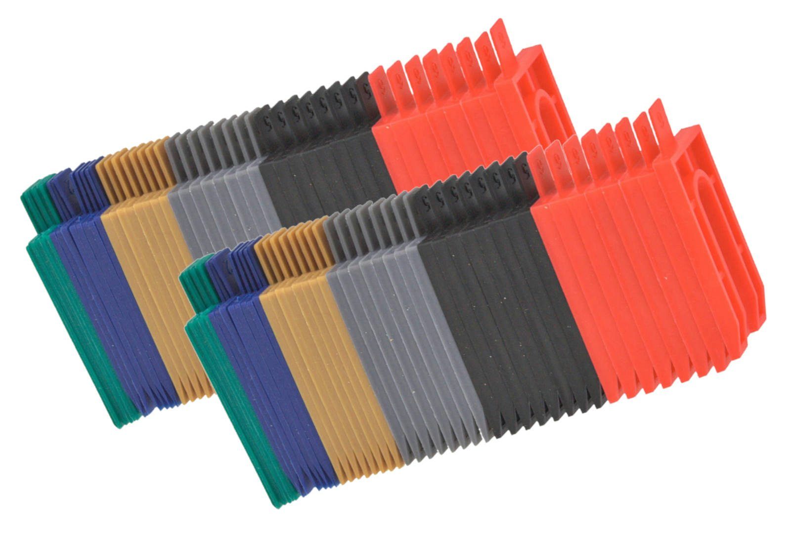 Easy Work Nivellierkeil Distanzplättchen Sortiment 96 teilig Kunststoff Unterlegkeile