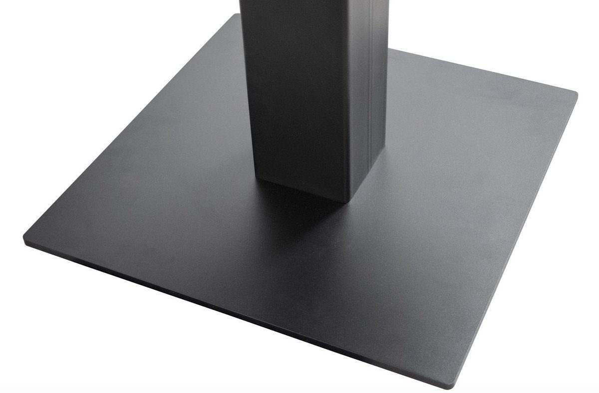 mit Qualität pulverbeschichteten Tischbein Luxus Casa Esstisch schwarz Padrino Esstisch - Luxus