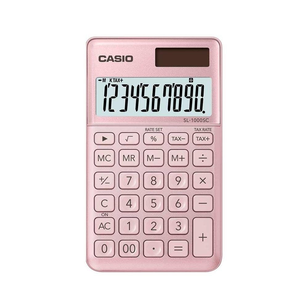 CASIO Taschenrechner SL-1000SC-PK stylischer Taschenrechner Batterie/Solar