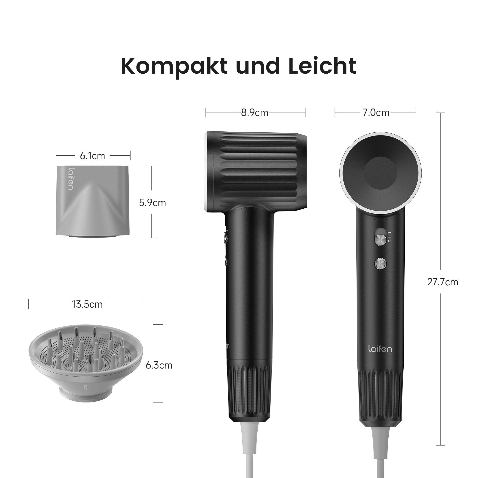 Laifen Motor Diffusor, Millionen rpm, 200 110,000 mit mit Haartrockner Retro, negative Konzentrator, Hochgeschwindigkeits-Haartrockner Leistungsstarker Ionen