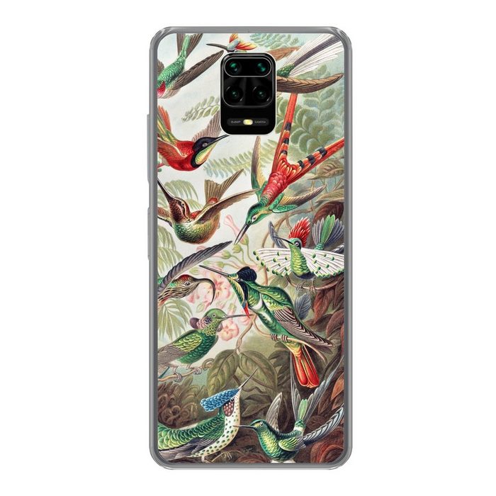 MuchoWow Handyhülle Kolibri - Vintage - Ernst Haeckel - Vogel - Kunst - Natur Phone Case Handyhülle Xiaomi Redmi Note 9 Pro Silikon Schutzhülle