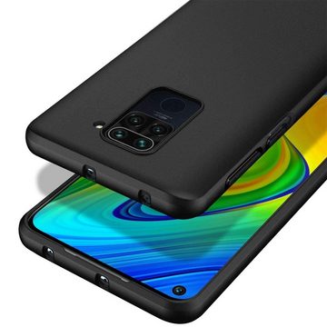 CoolGadget Handyhülle Black Series Handy Hülle für Xiaomi Redmi Note 9 6,53 Zoll, Edle Silikon Schlicht Schutzhülle für Xiaomi Redmi Note 9 Hülle