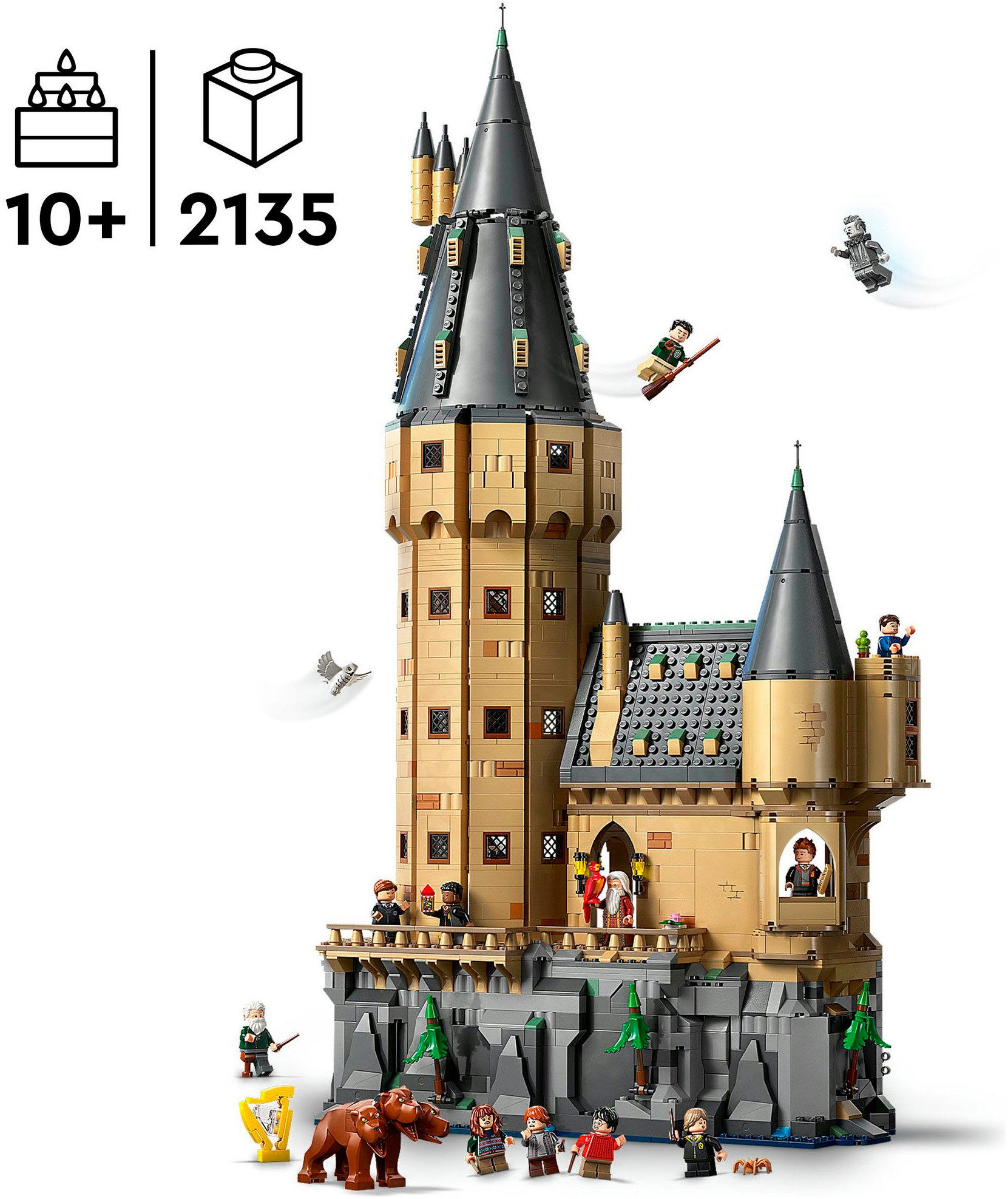 LEGO® Schloss Hogwarts: Der Hauptturm (76454), LEGO Harry Potter™ Konstruktionsspielsteine, (2135 St), Made in Europe – Bild 3 von 5