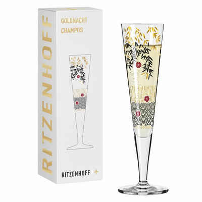 Ritzenhoff Champagnerglas »Goldnacht 019«, Kristallglas