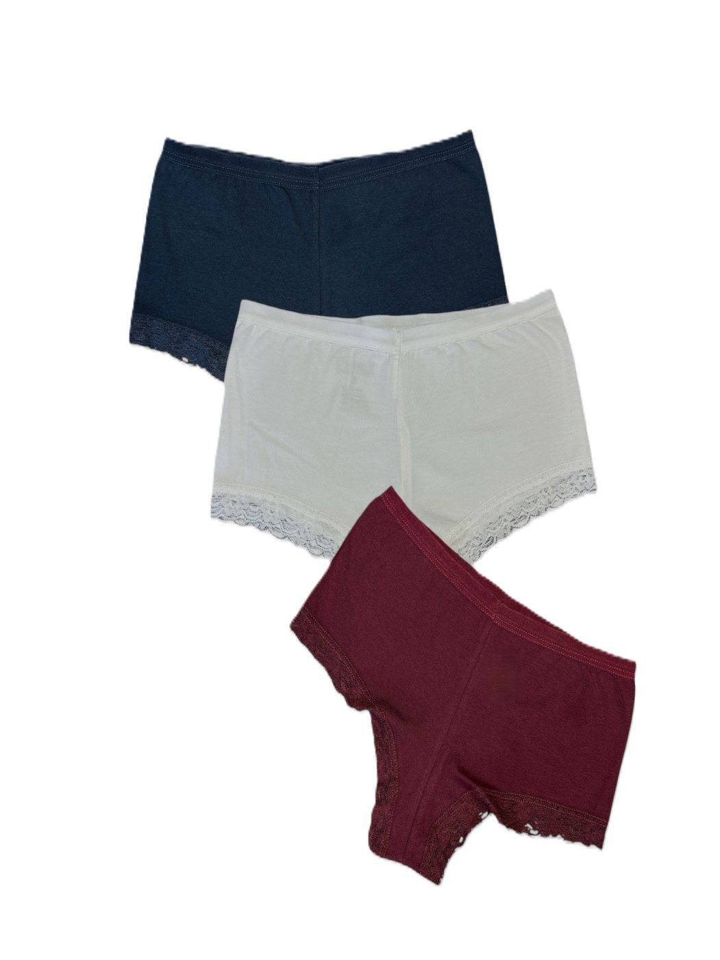 Panty Damen Hipster / Panty mit weicher Spitze 3 Stück