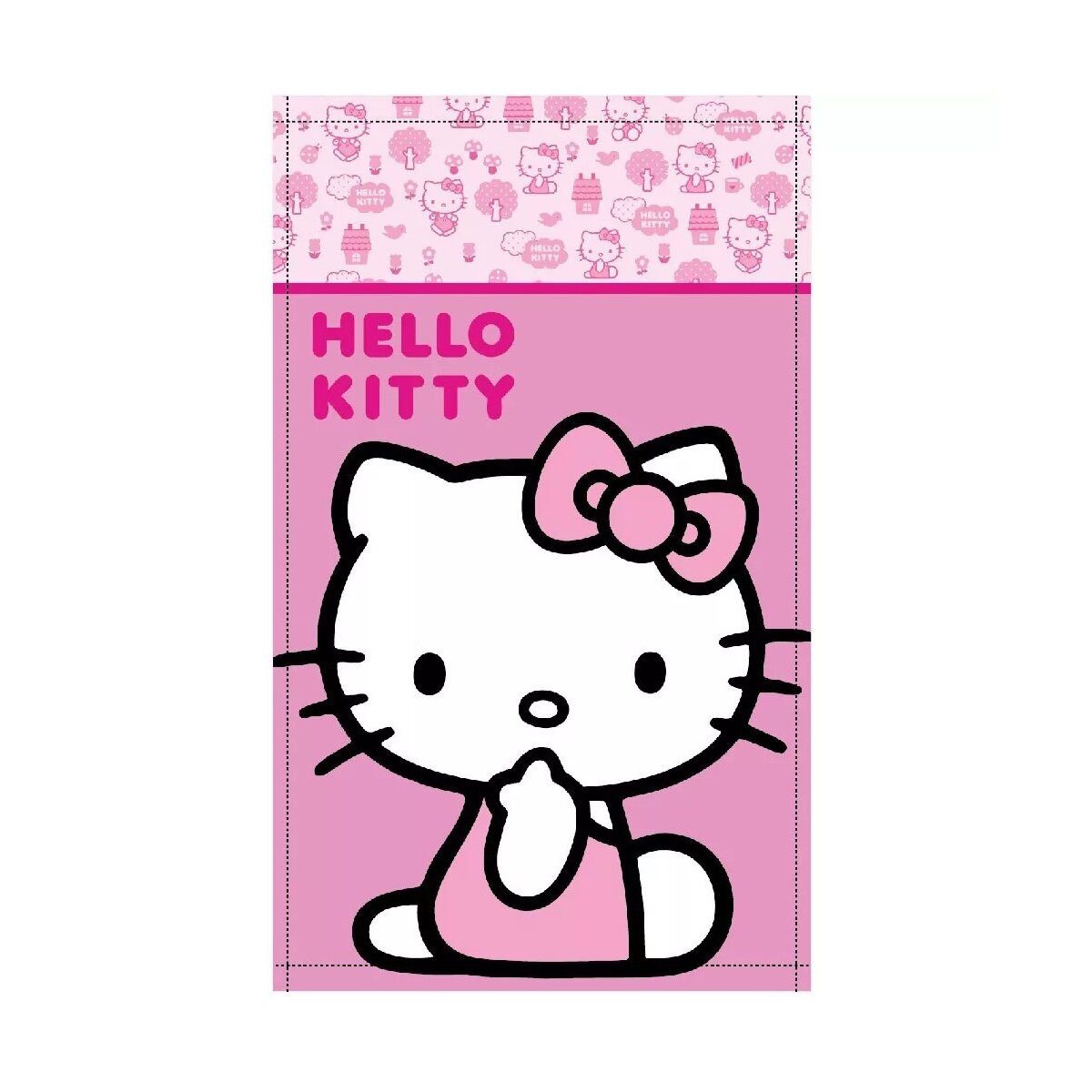 Hello Kitty Badetücher Hello Kitty Cutie Handtuch, Gesichtstuch 30x50cm, 100% Baumwolle (1-St)