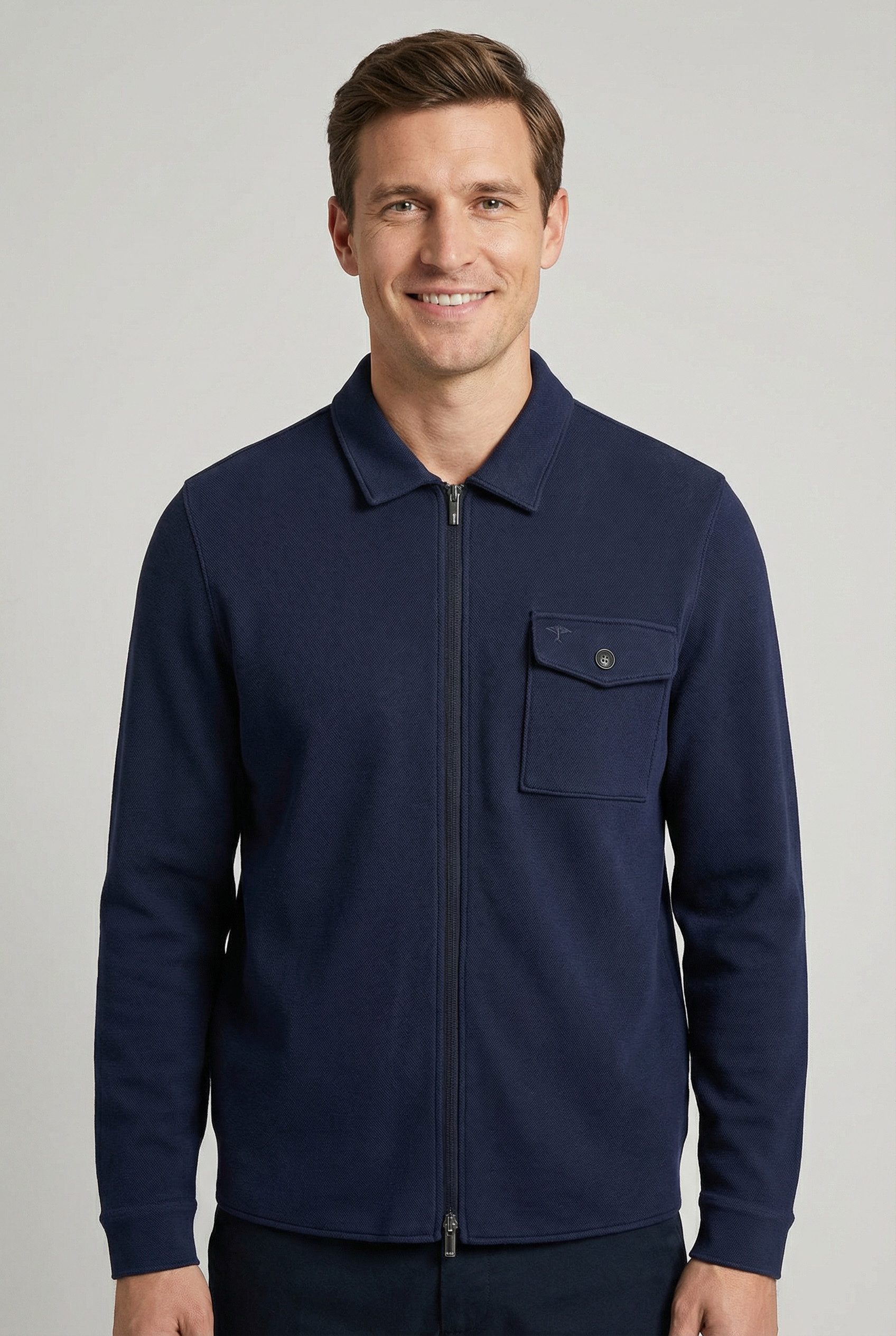 FYNCH-HATTON Kurzjacke Materialmix aus Polyester, Baumwolle und Elasthan, n günstig online kaufen