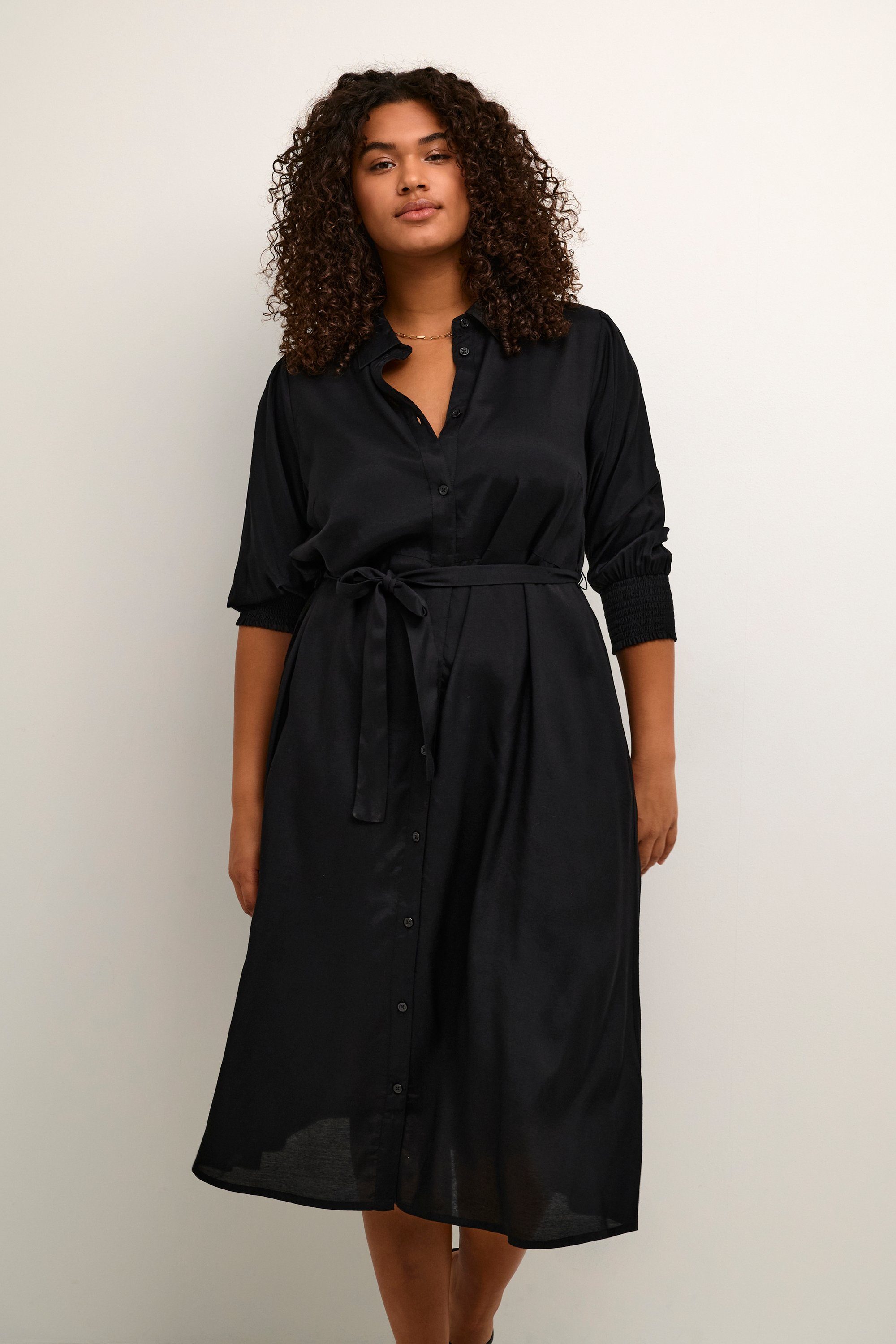 KAFFE Curve Blusenkleid Kleid KCemina Große Größen