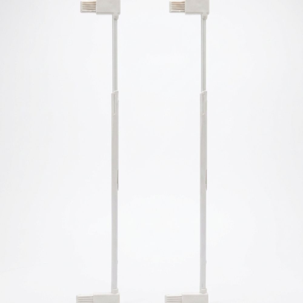 Reer Treppenschutzgitter Guardino Verlängerung Kindergitter 7 cm Weiß 2er Set (Stairway Treppengitter), für Türgitter Treppengitter Durchgangsbreite