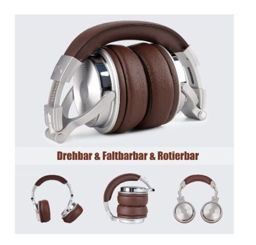 OneOdio Pro 40 silber-braun Heatset Musik High-Resolution Kopfhörer