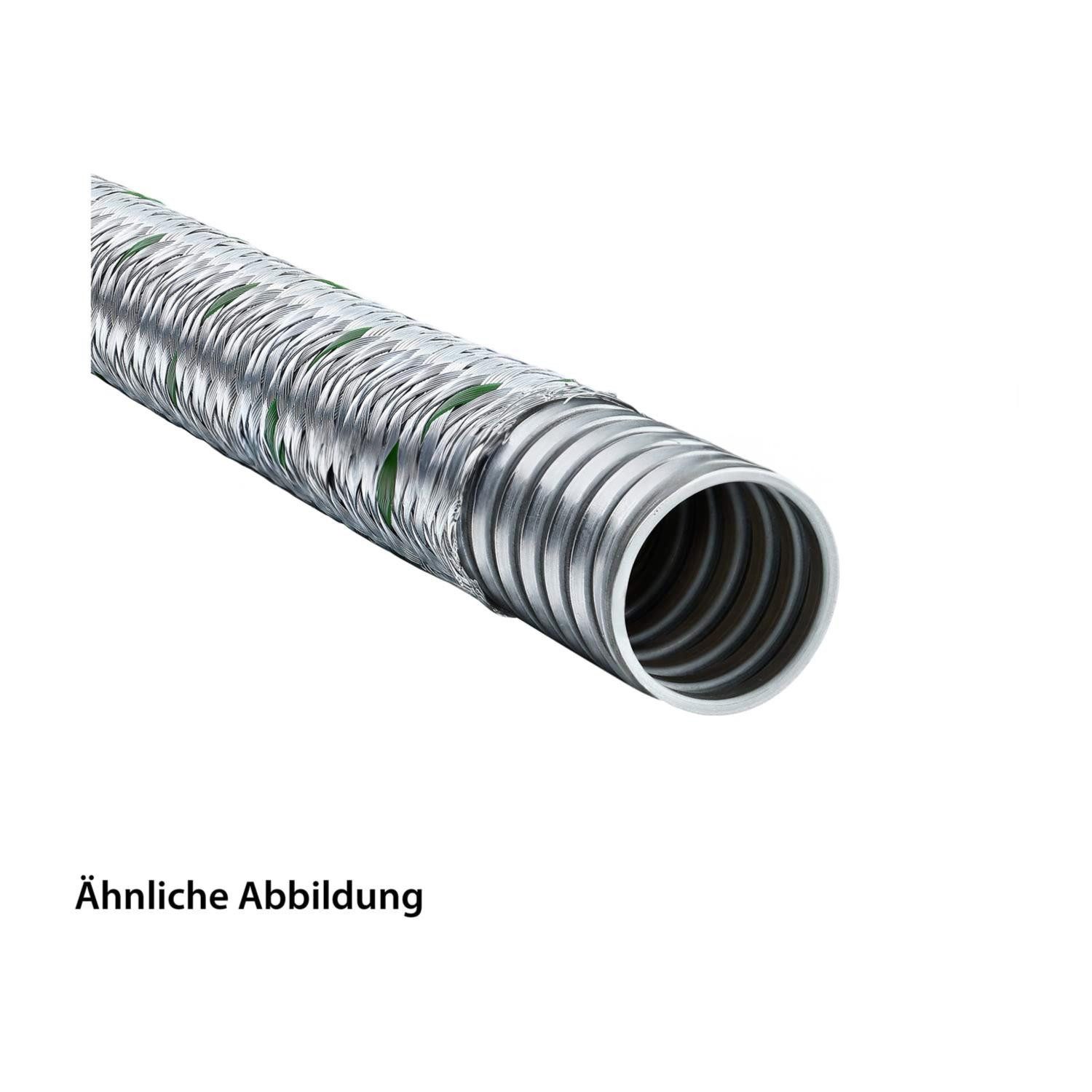 Flexa Wellschlauch Titel:SPR-EDU-AS Metallschutzschlauch mit Stahldrahtgeflecht AD 14,0m