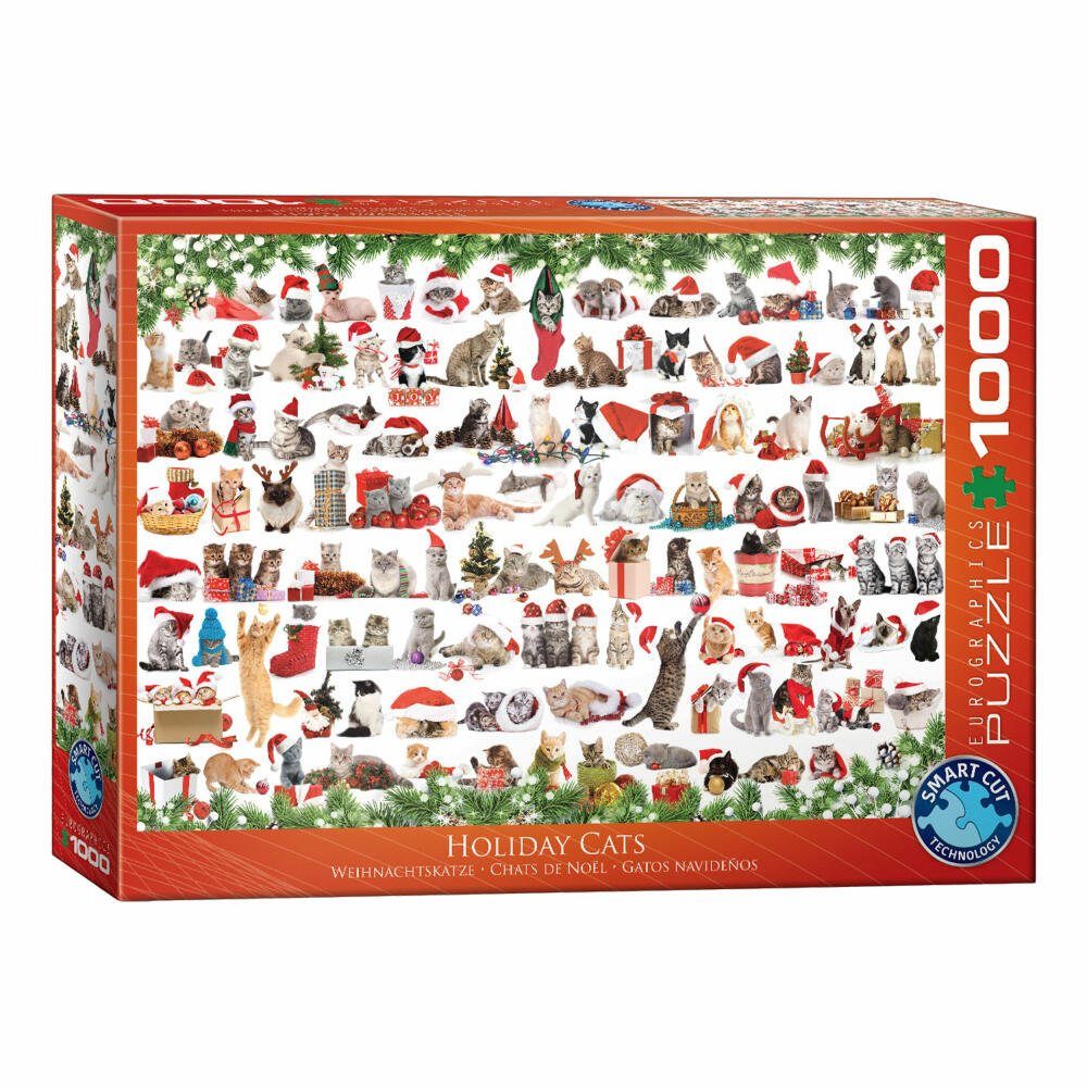 EUROGRAPHICS Puzzle Weihnachtskzatzen, 1000 Puzzleteile