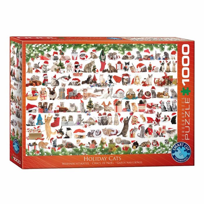 EUROGRAPHICS Puzzle Weihnachtskzatzen 1000 Puzzleteile
