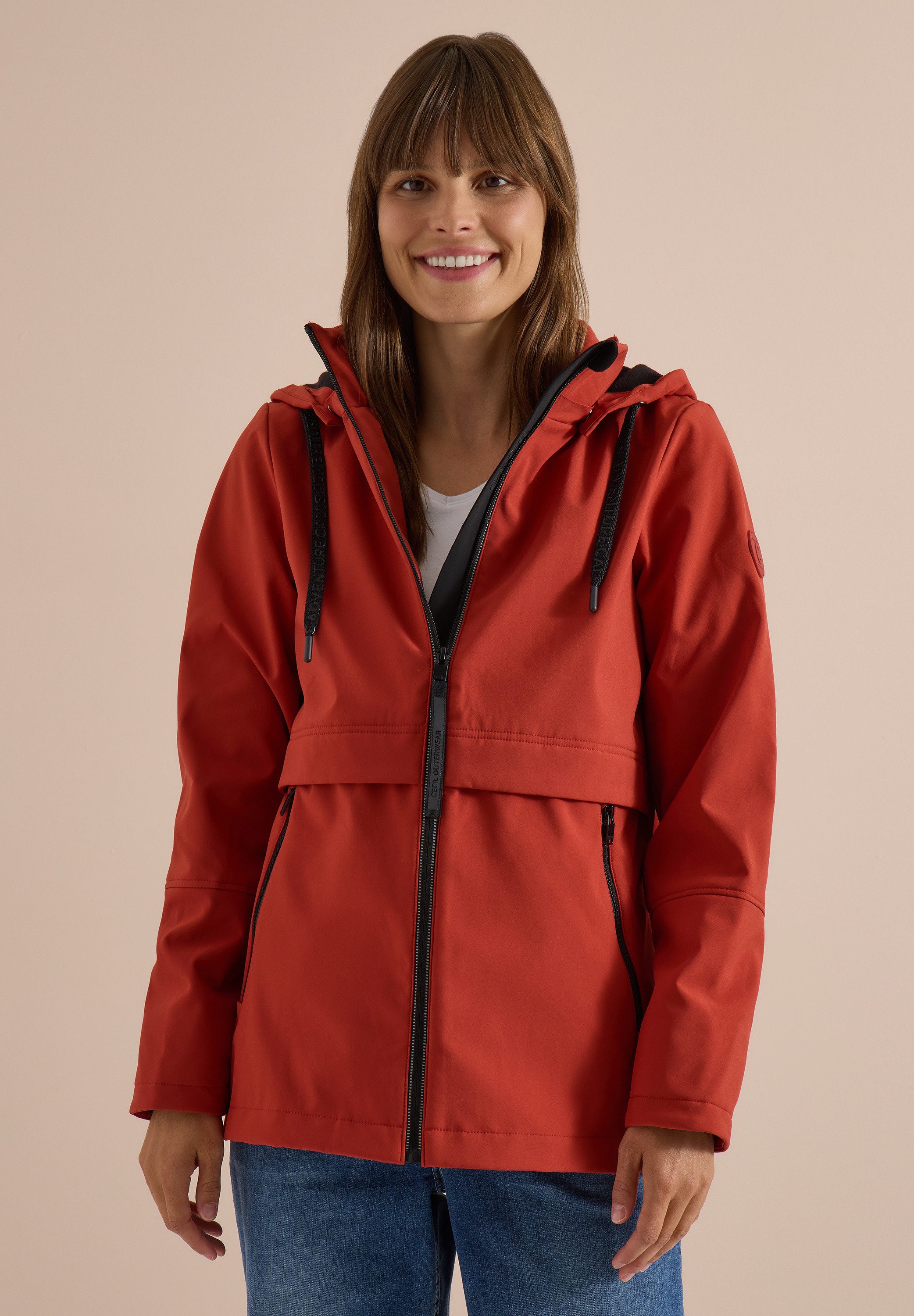 CECIL Softshelljacke in Unifarbe