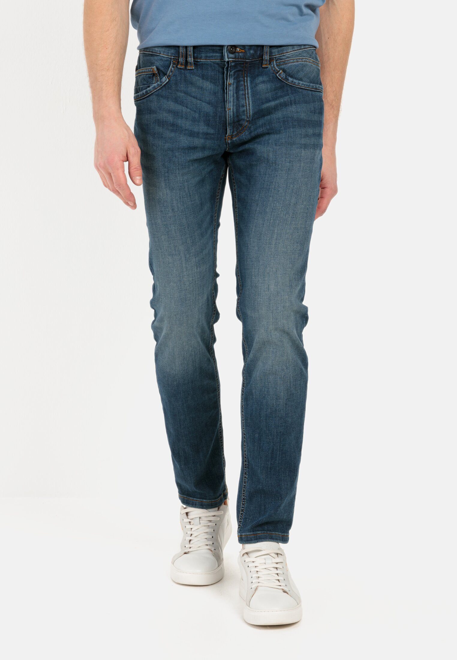 camel active 5-Pocket-Jeans MADISON leichter Used-Look günstig online kaufen