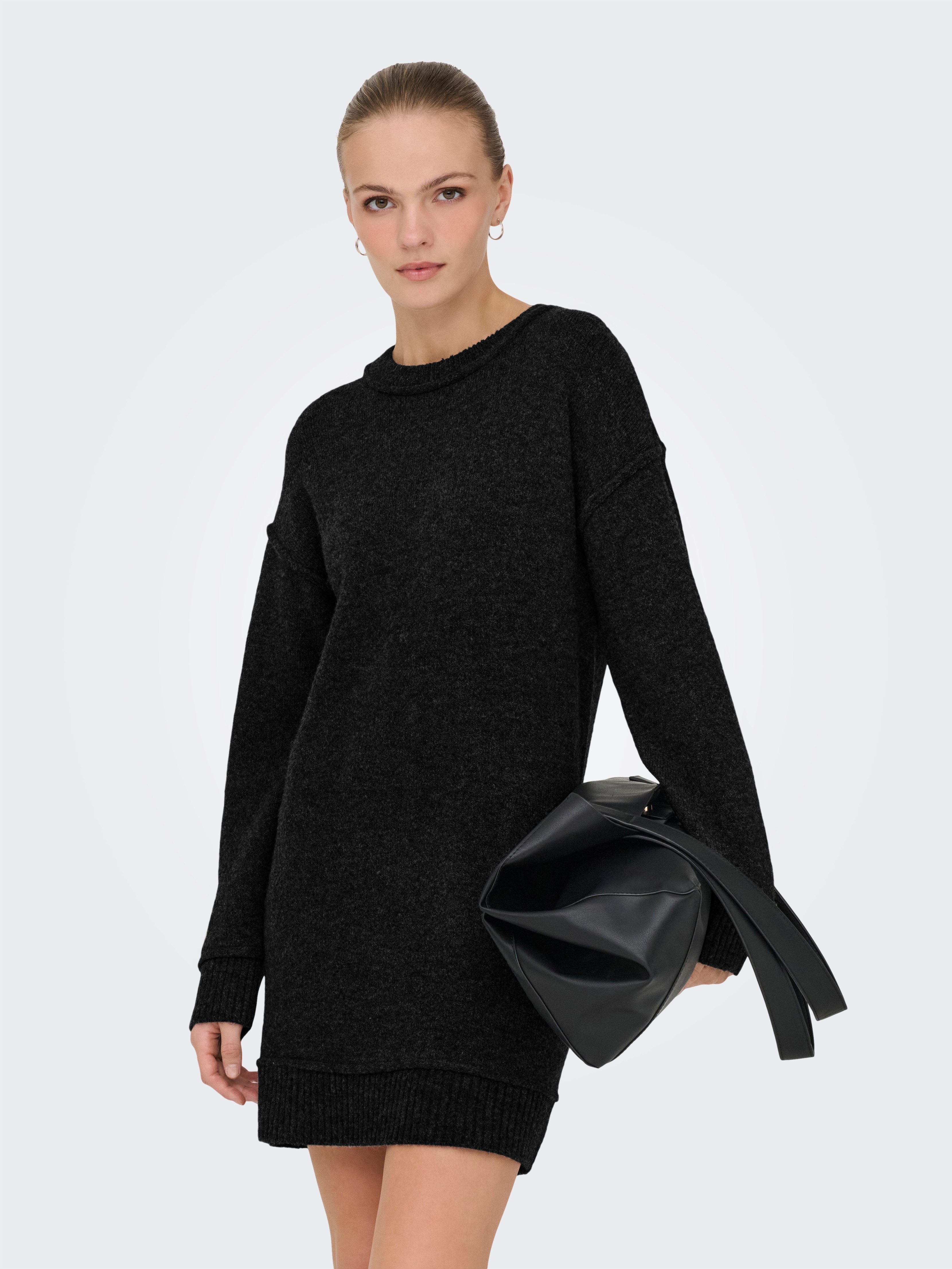 ONLY Midikleid ONLHAZEL LS O-NECK DRESS BF KNT Sommerkleid