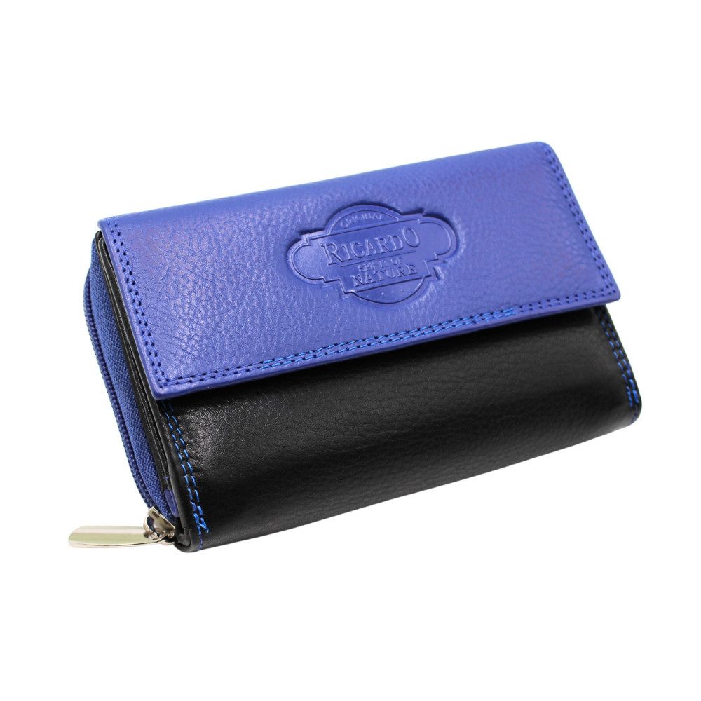 L&B Geldbörse Nappaleder Bi-Color Portemonnaie, mit RFID-Schutz >1502< Geldbeutel, feinstes Nappaleder