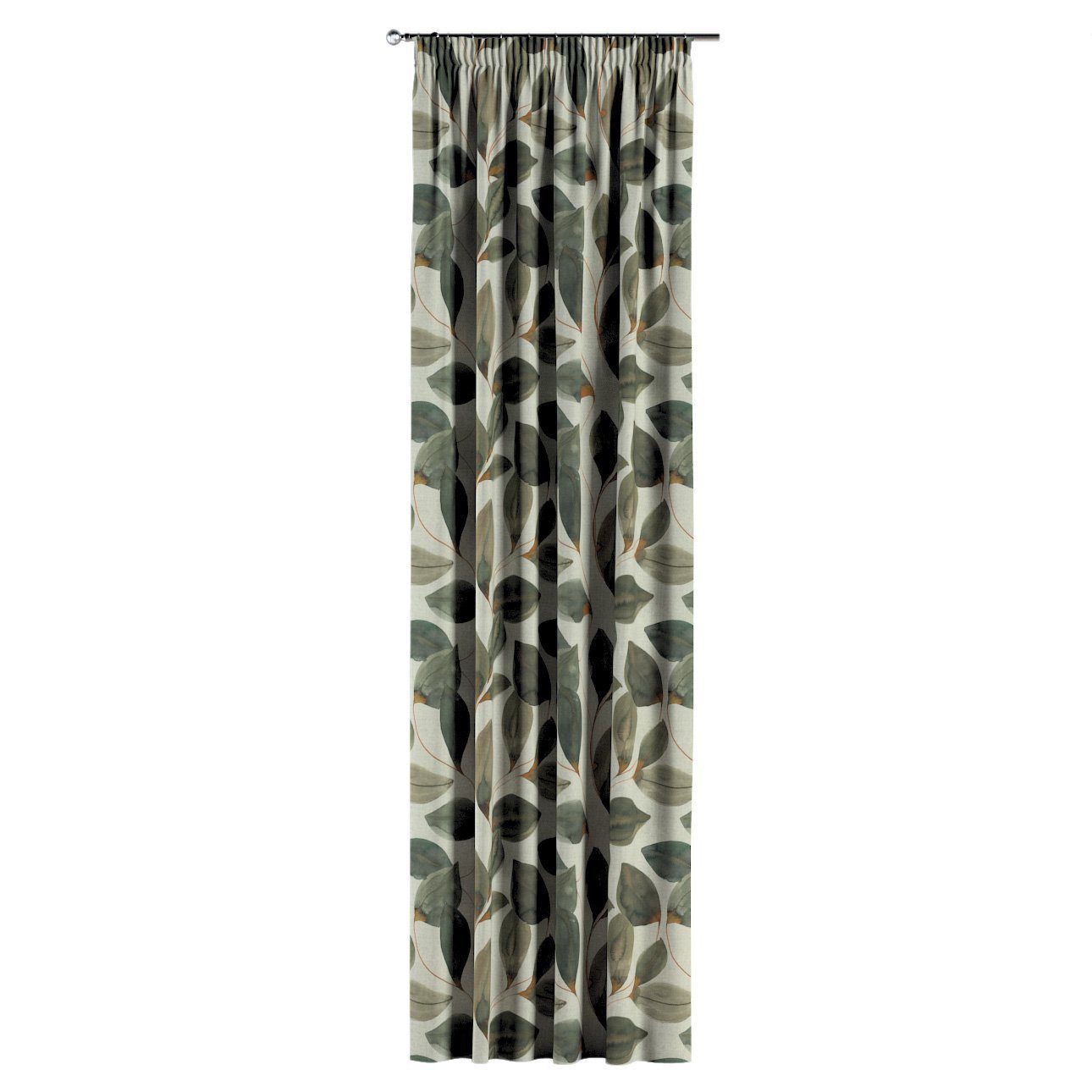 Kräuselband Abigail, Dekoria mit 130x100 Vorhang Vorhang grau-grün cm,