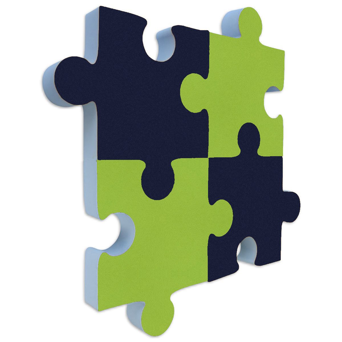 platino24 Akustikplatte Schallabsorber-Set PUZZLE aus Basotect G+ mit Akustikfilz