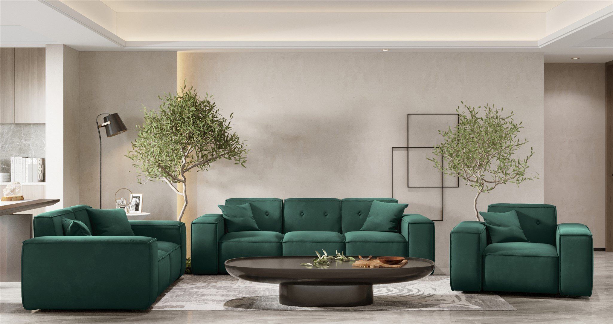 Fun Möbel Polstergarnitur Sofaset Designersofa CESINA günstig online kaufen