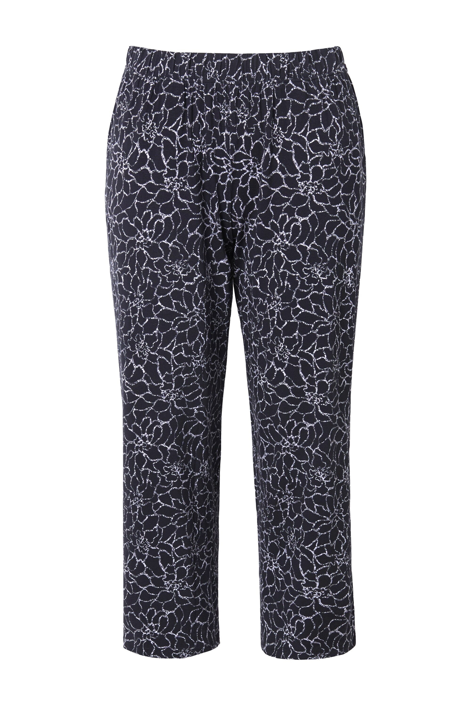 Ulla Popken Schlupfhose 7/8-Jerseyhose bedruckt weites günstig online kaufen