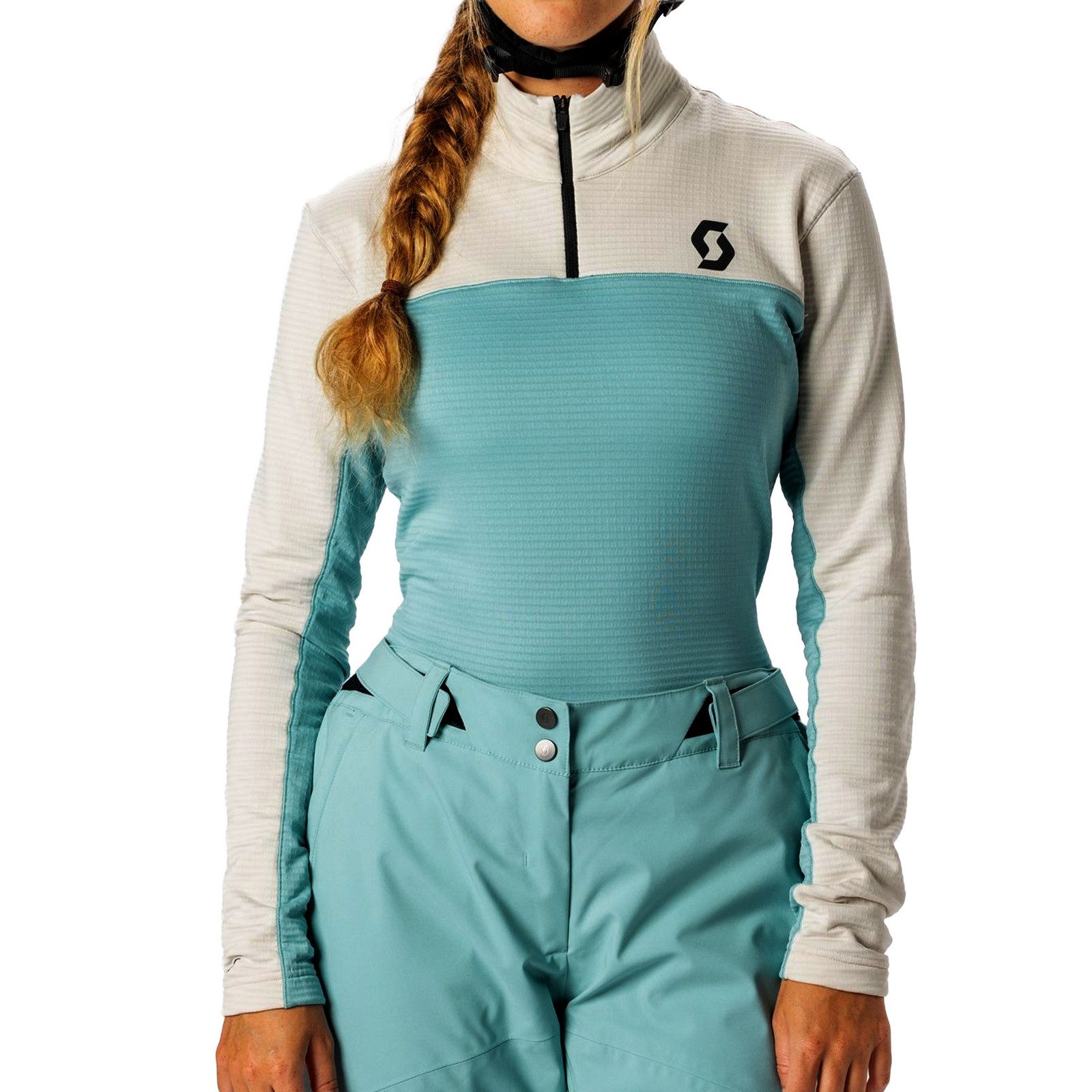 Scott Stehkragenpullover Midlayer Defined Light Pullover mit 4-Wege-Stretchmaterial