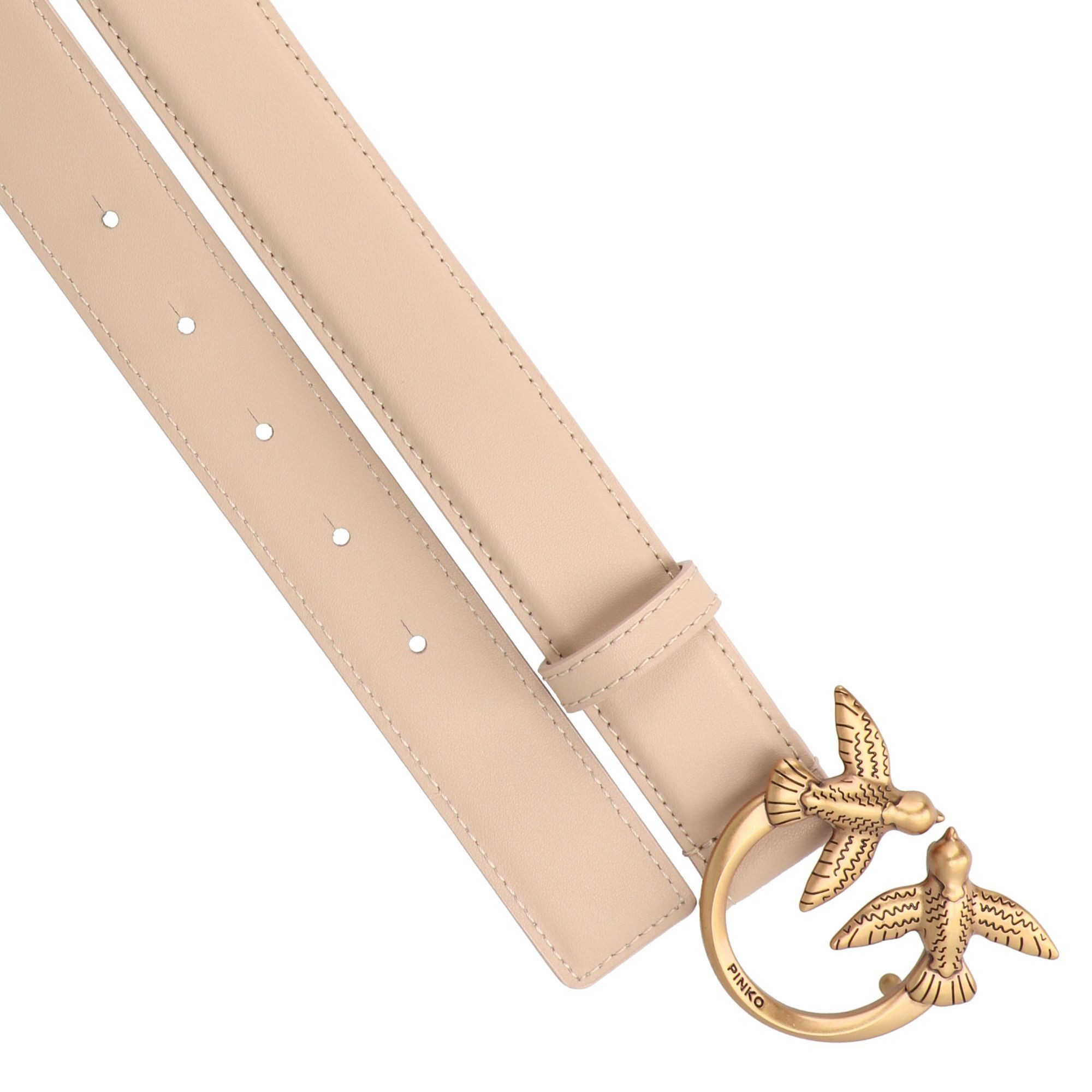 PINKO Ledergürtel Love Berry Koppelverschluss günstig online kaufen