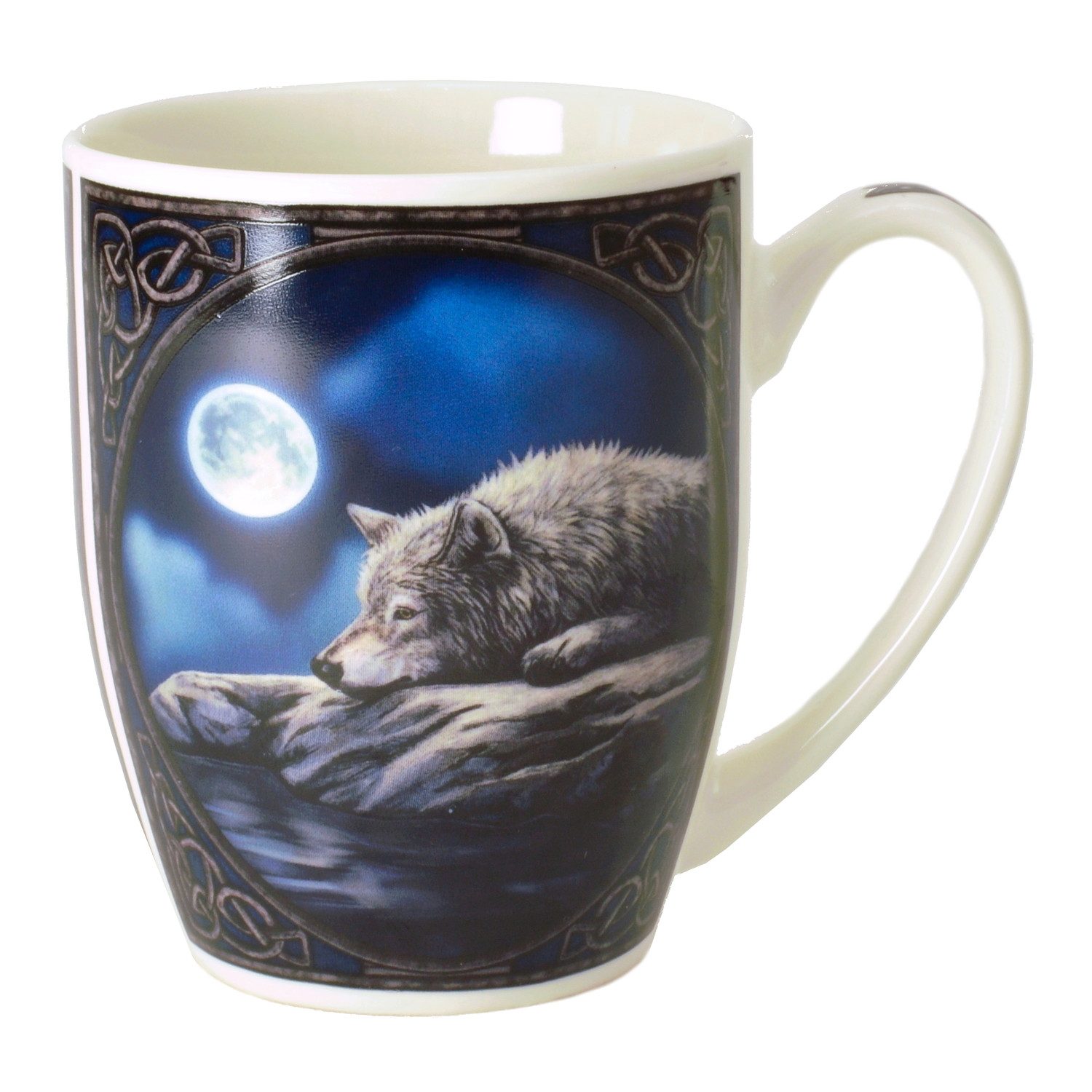 Puckator Tasse Lisa Parker - Wolf auf Fels Kaffeebecher