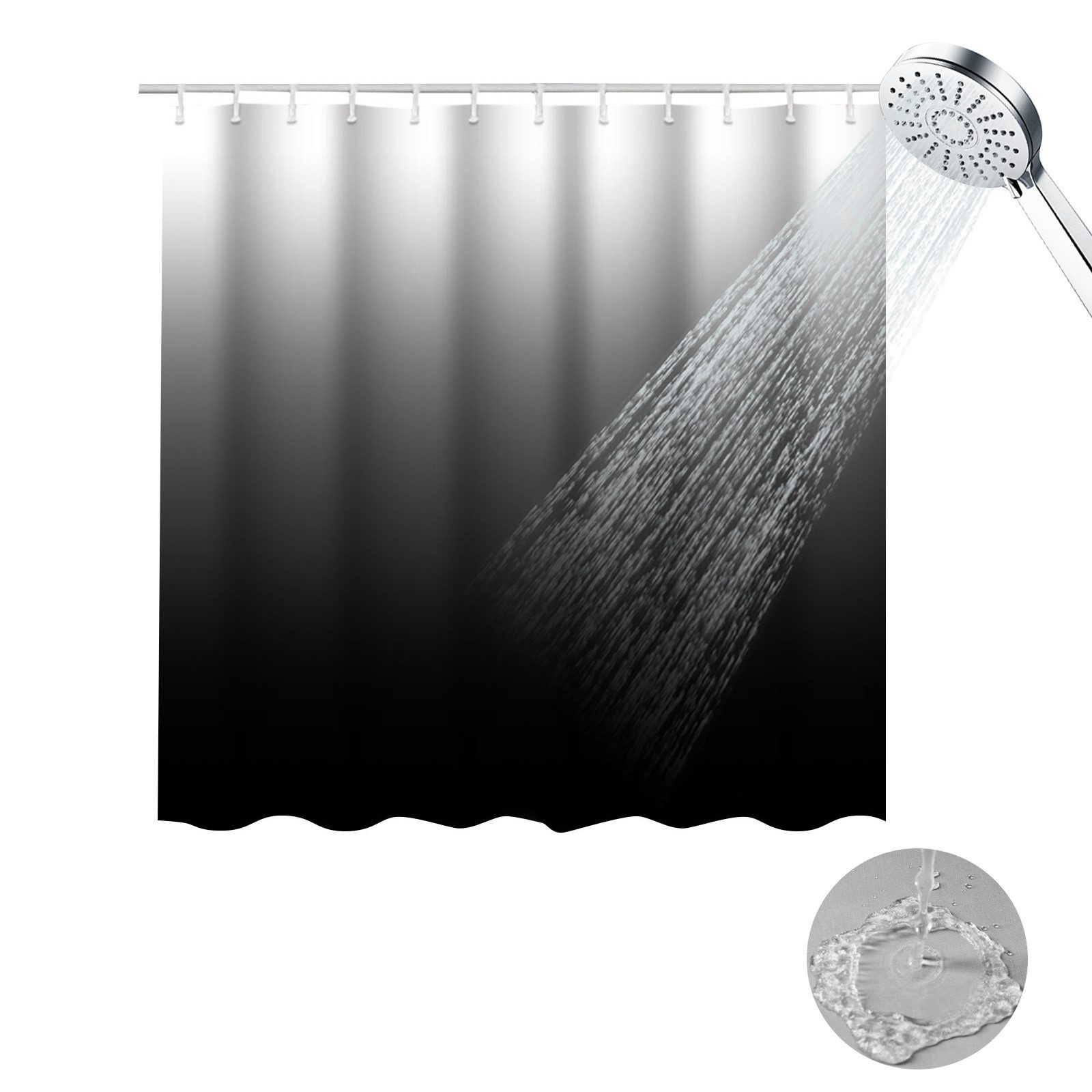 OKWISH Duschvorhang Badezimmer Vorhang Badewannenvorhang Dusche günstig online kaufen