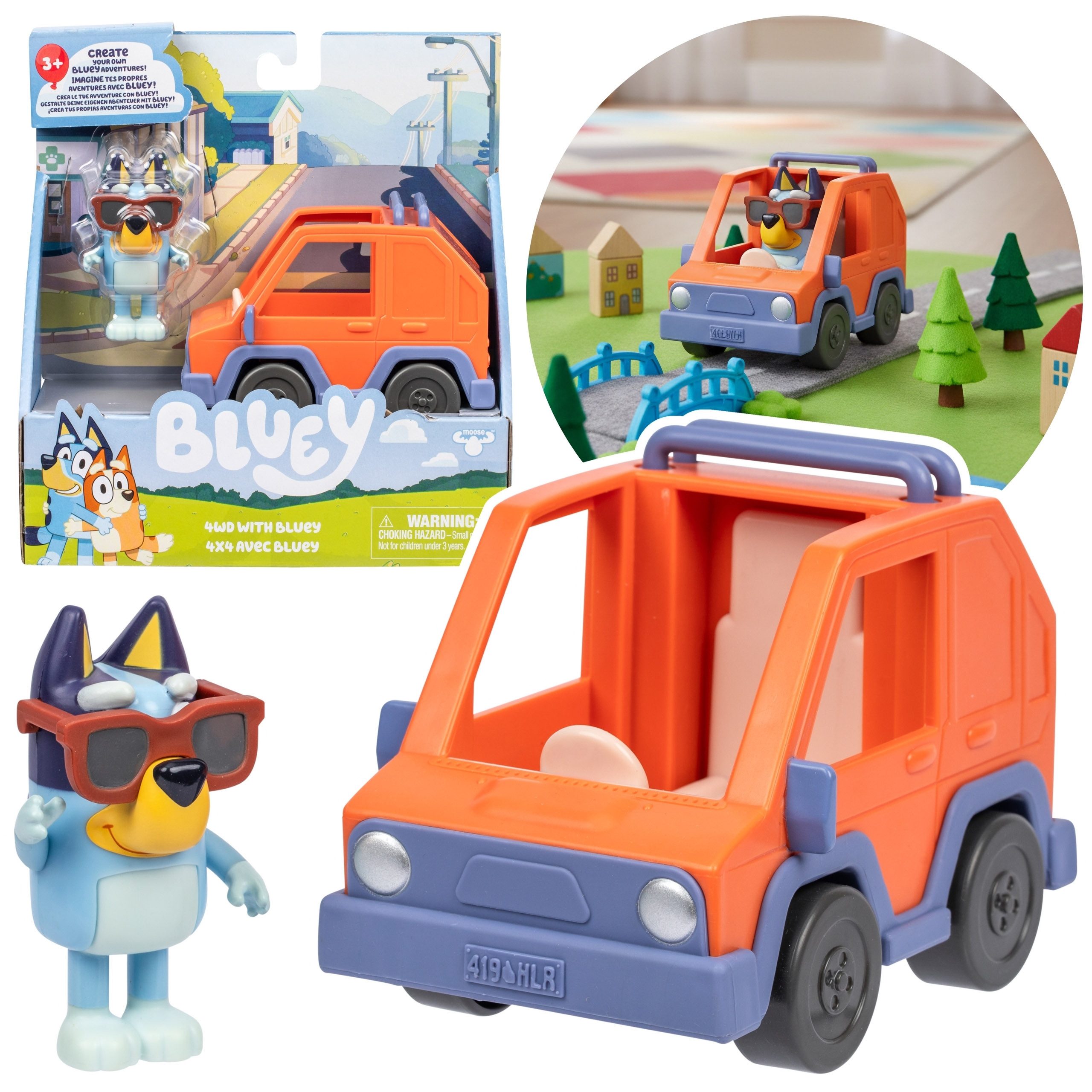 Sarcia.eu Spielfigur Bluey Figurenset Auto 4WD, Figuren für Kinder, bewegli günstig online kaufen