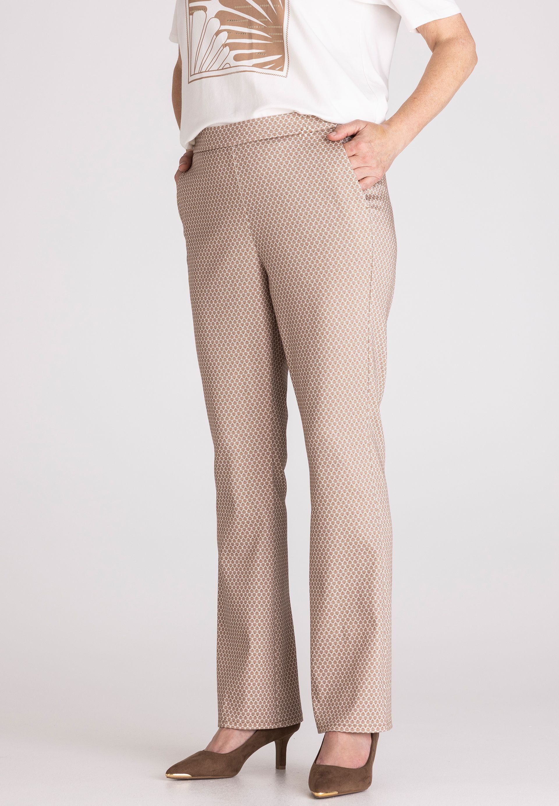 FRANK WALDER Schlupfhose mit minimalistischem Print