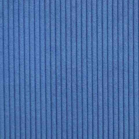 Stofferia Stoff Polsterstoff Resistant Cord Darven Kobaltblau, Breite 140 cm, Meterware