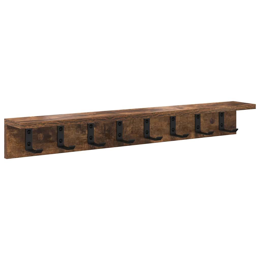 vidaXL Regal Wandmontierter Kleiderständer Räuchereiche 80 günstig online kaufen