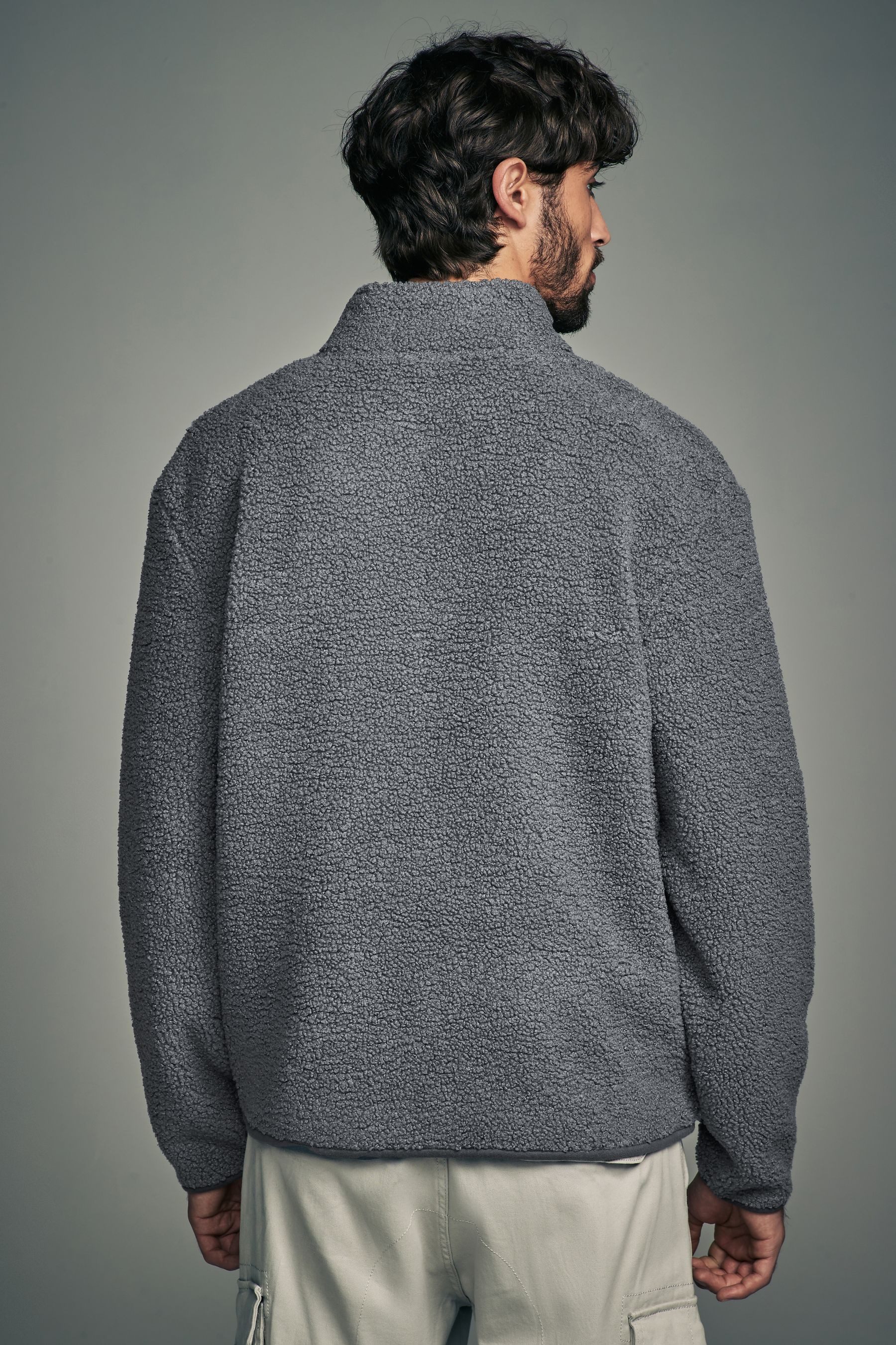 Next Fleecepullover Borg-Fleece mit Reißverschluss-Trichterkragen (1-tlg) günstig online kaufen
