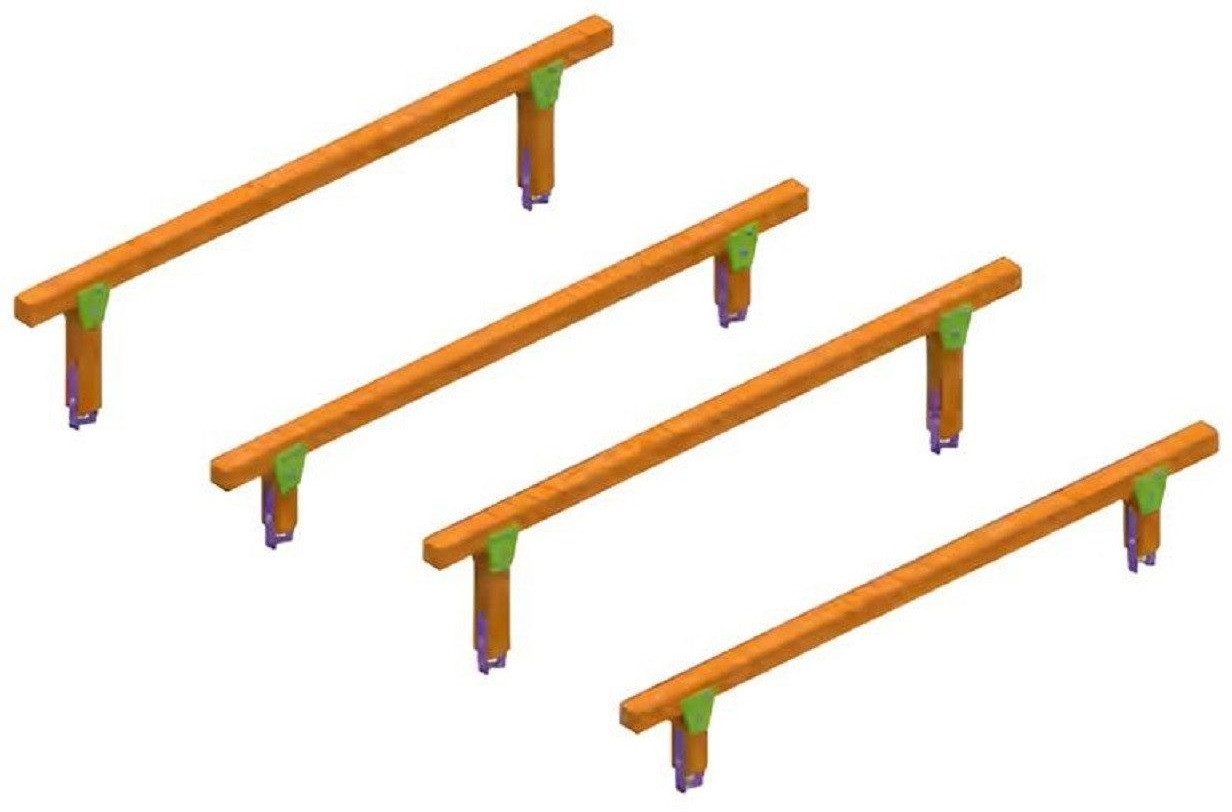 Xlmoebel Balanceboard Ausgleichsbalken Schwebender Balken Gleichgewichtsbalken Übungssteg, Hergestellt in Europa