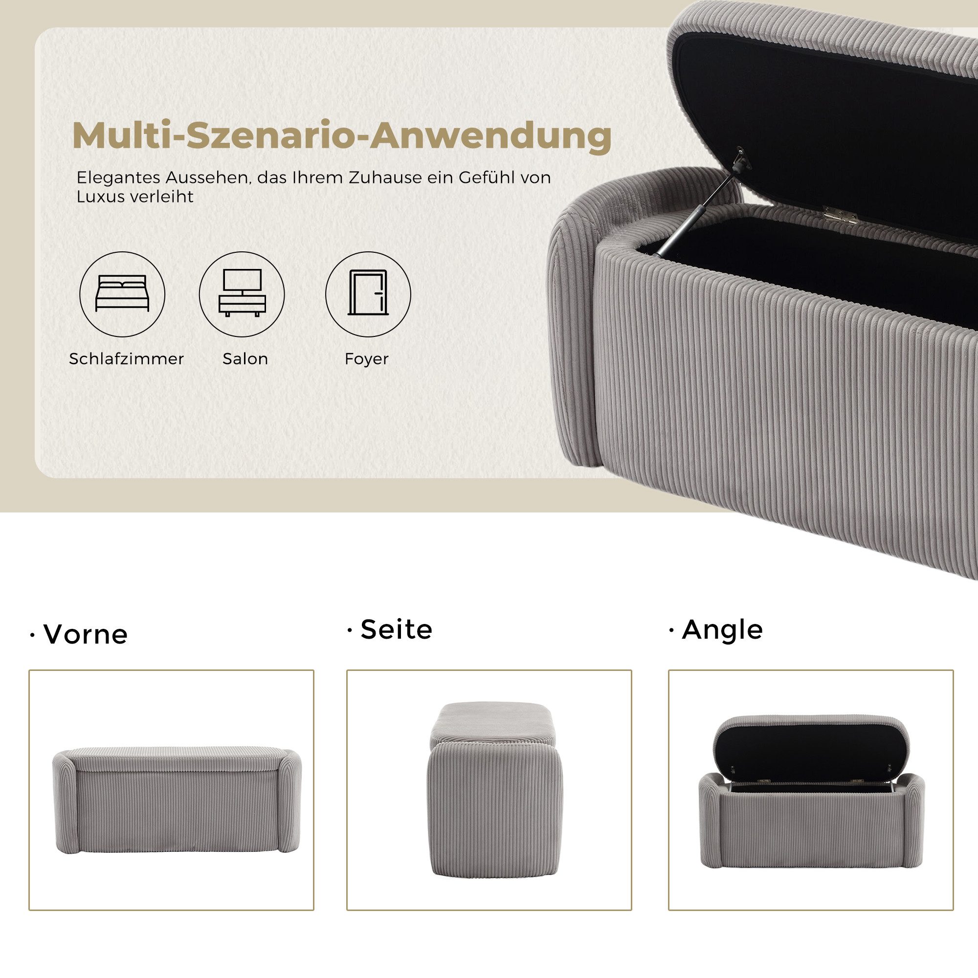 OKWISH Polsterbank Sitzhocker (Bettbank Sitzbank mit günstig online kaufen