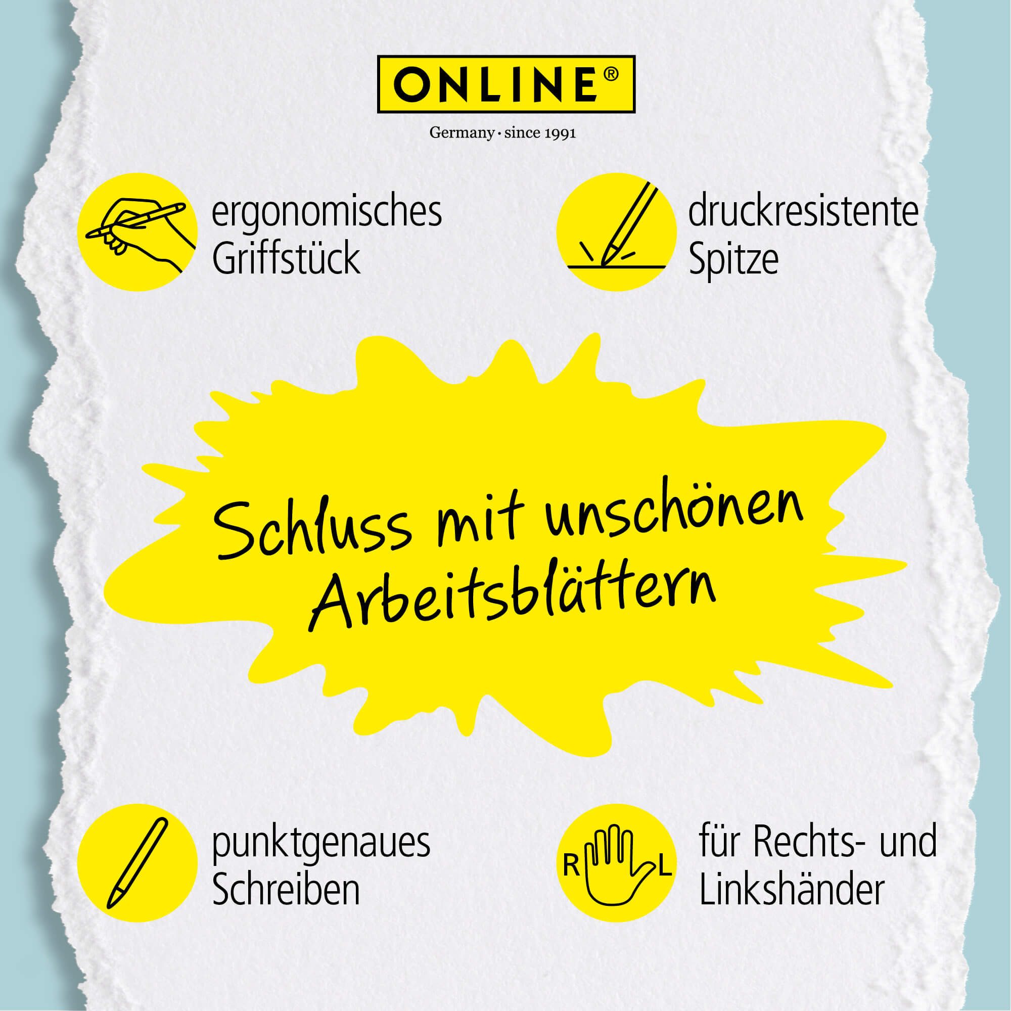 Online Pen Füller magiXX Radierbarer Füller, (2-tlg), mit radierbarer, blauer Tinte, inkl. 4 magiXX Patronen, Vorteilspack – Bild 4 von 5