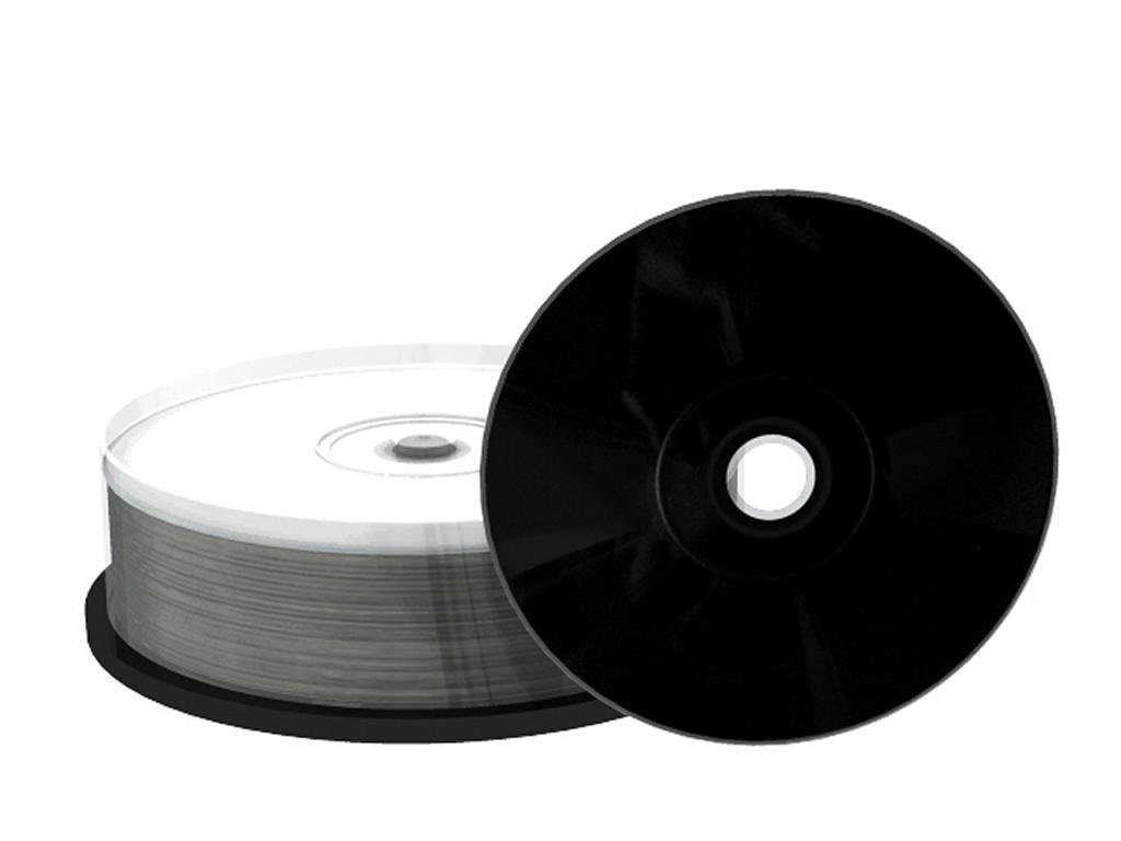 Mediarange CD-Rohling 25 MediaRange Rohlinge black CD-R 52x schwarz Printable