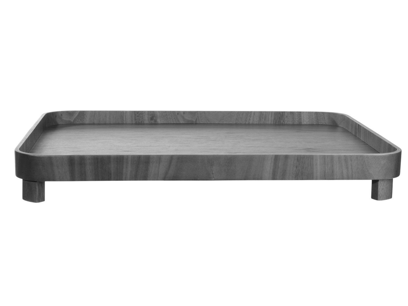 ASA SELECTION Dekotablett Selection wood Walnuss Tablett auf Fuß 45,5 x 36cm