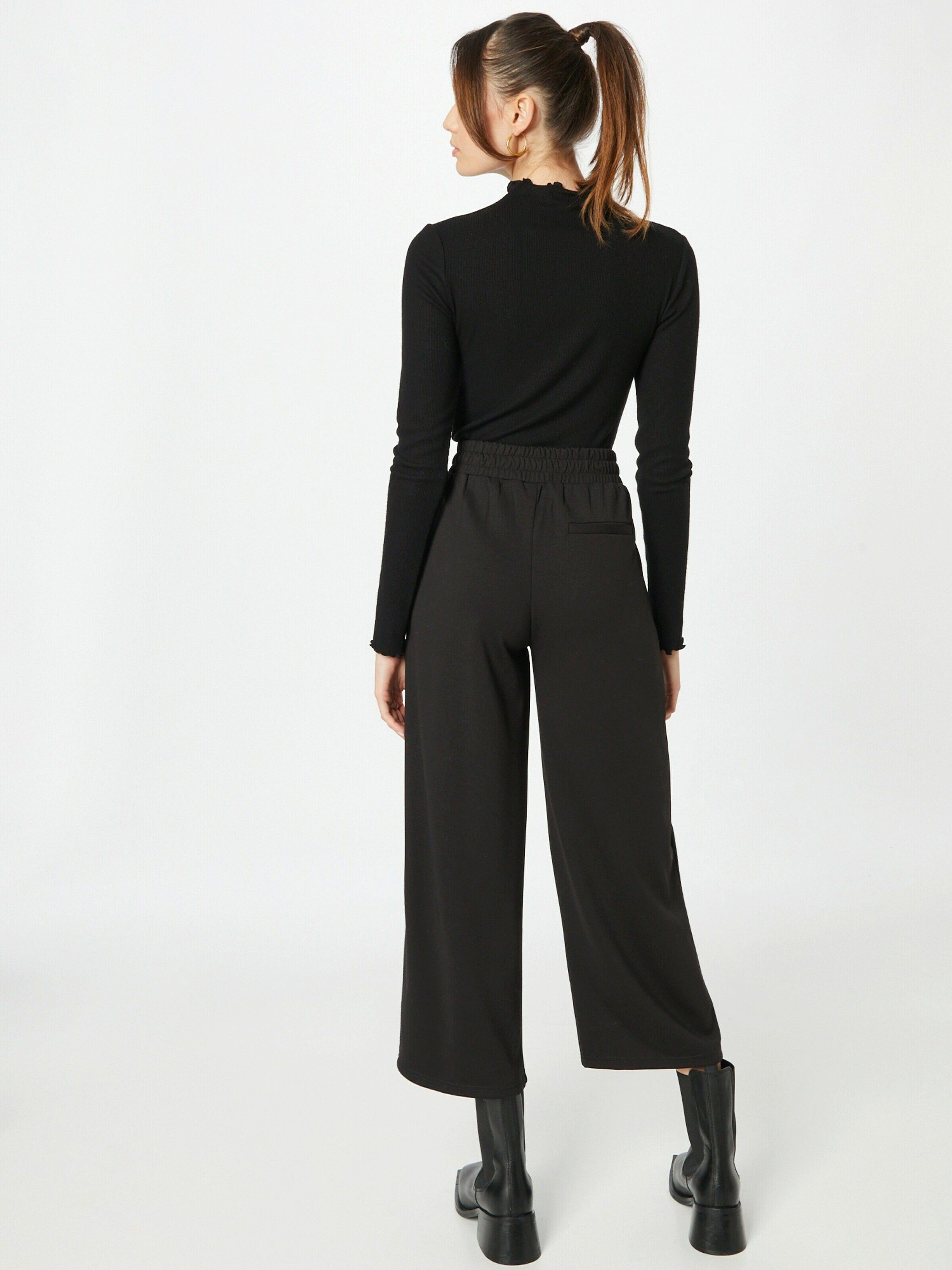 ICHI Chinohose Kate (1-tlg) Falten