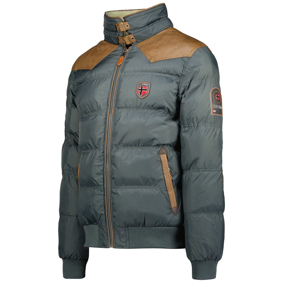 Winterjacke Norway Gefüttert (1-St) Jacke Grau brabramovitch Herren Geographical Outdoor