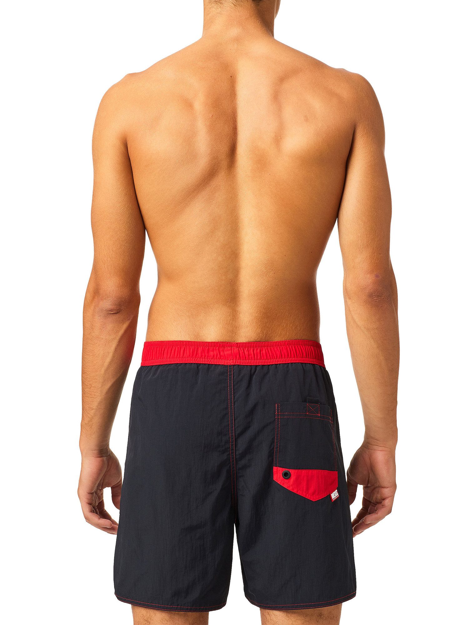 Diesel Badeshorts Badehose mit Kordelzug und Logo - BMBX-WAVE 2.017 günstig online kaufen