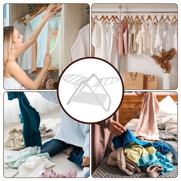 DOPWii Kleiderständer Faltbarer Wäscheständer, Platzsparende Kleiderständer, für Zuhause, Bodenstehende Kleiderbügel