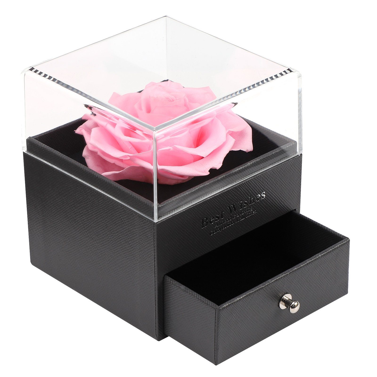 JoyFlower Ewiger Rosenbär – Konservierte Rote Rosen Als Geschenk Für Mutter, Ehefrau, Freundin Zu Weihnachten & Valentinstag