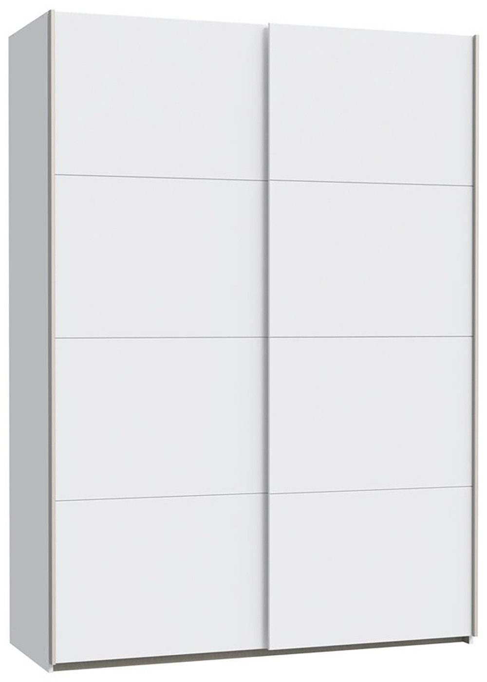 FORTE Schwebetürenschrank Fittio, Made in Europe, 2 Schiebetüren, modernes Design Höhe 2,35 mtr, stehende Montage – Bild 2 von 5