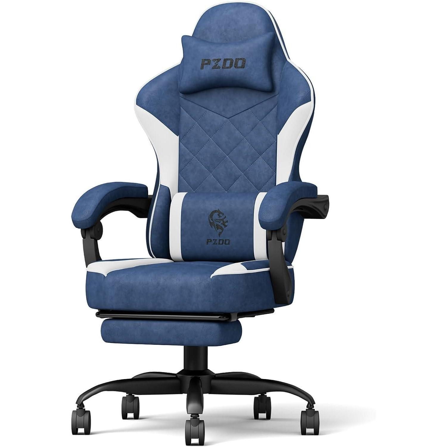 Gaming Chair Ergonomischer Gaming Sessel mit Fußstütze und