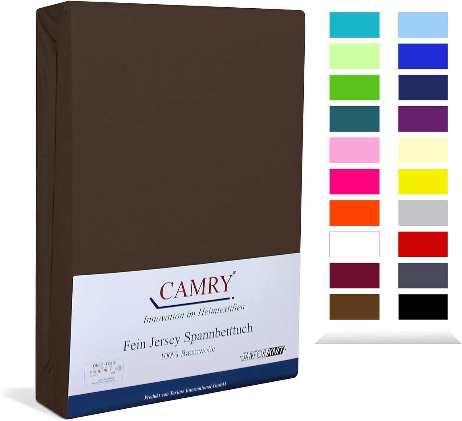 Camry Spannbettlaken CLASSIC, Jersey Baumwolle, Gummizug: rundum, viele Far günstig online kaufen