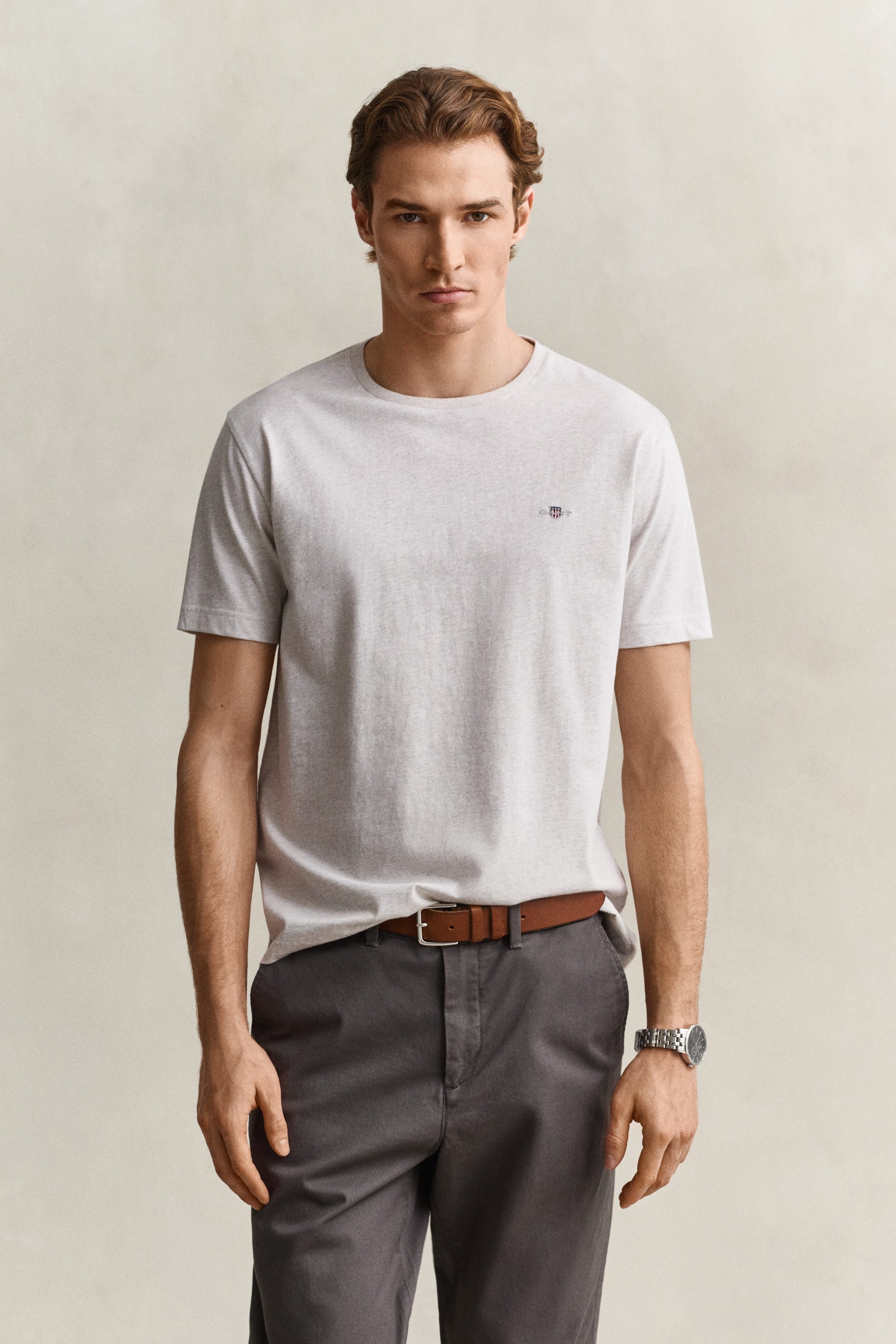 Gant T-Shirt REG SHIELD SS T-SHIRT mit Logostickerei auf der Brust